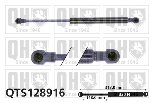 QUINTON HAZELL dujinė spyruoklė, gaubtas QTS128916